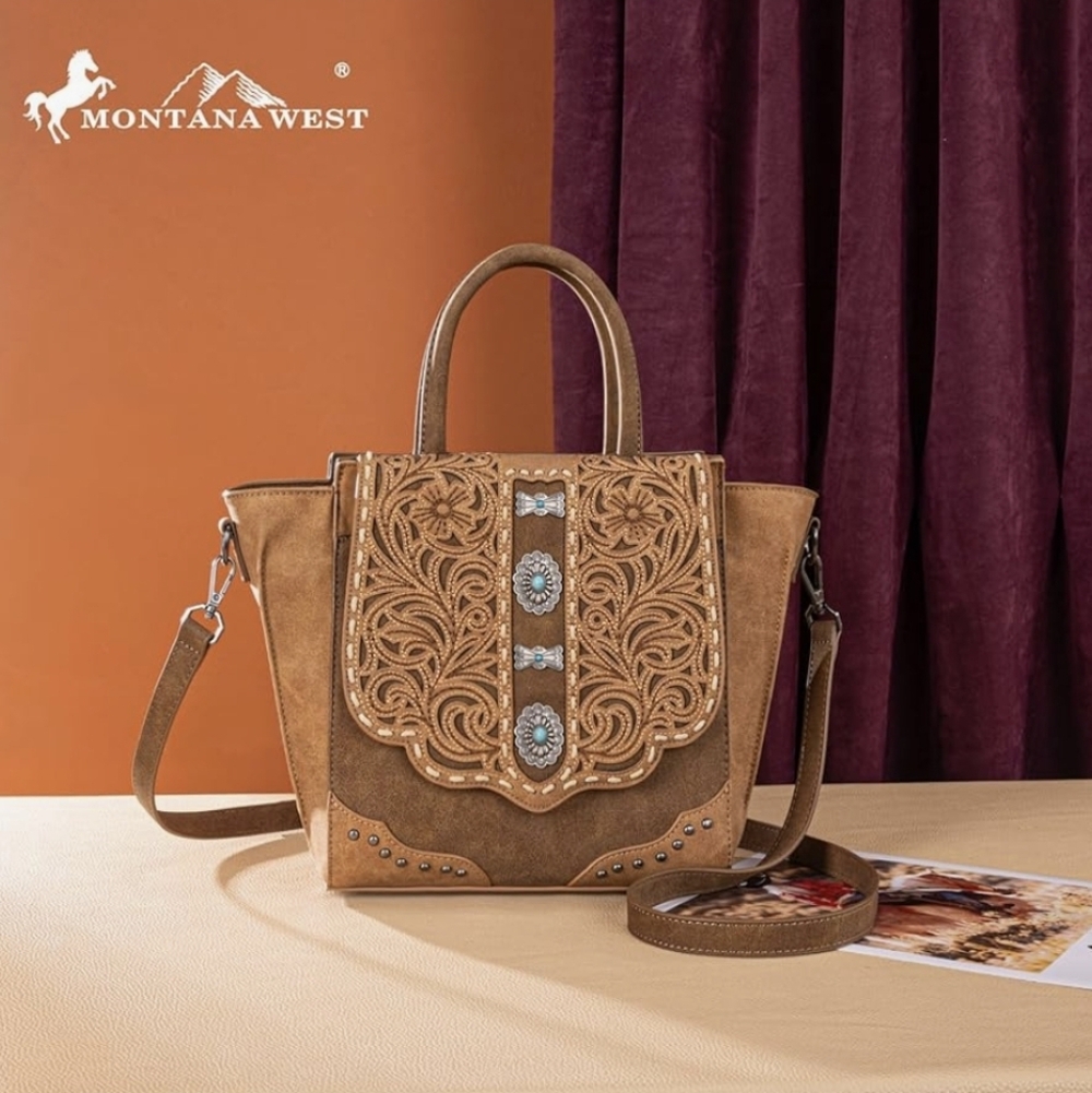 Wrangler Western-Style Satchel Handbag - Picture 4 of 6